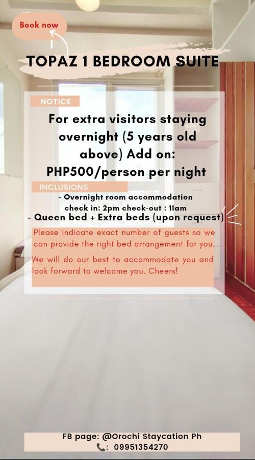 Topaz 1 Bedroom Suite Orochi Staycation Ph At Centrio Towers 卡加盐德奥罗 外观 照片